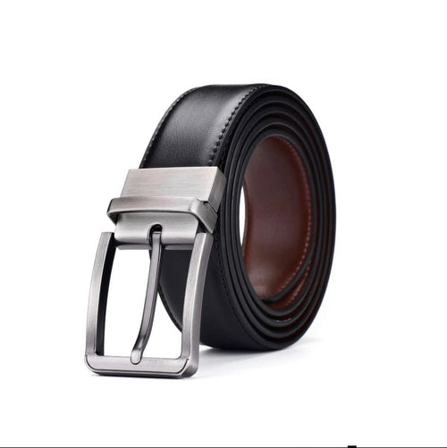 Reversible Black & Brown Leather Belt