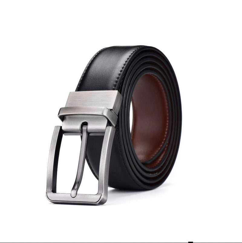 Reversible Black & Brown Leather Belt