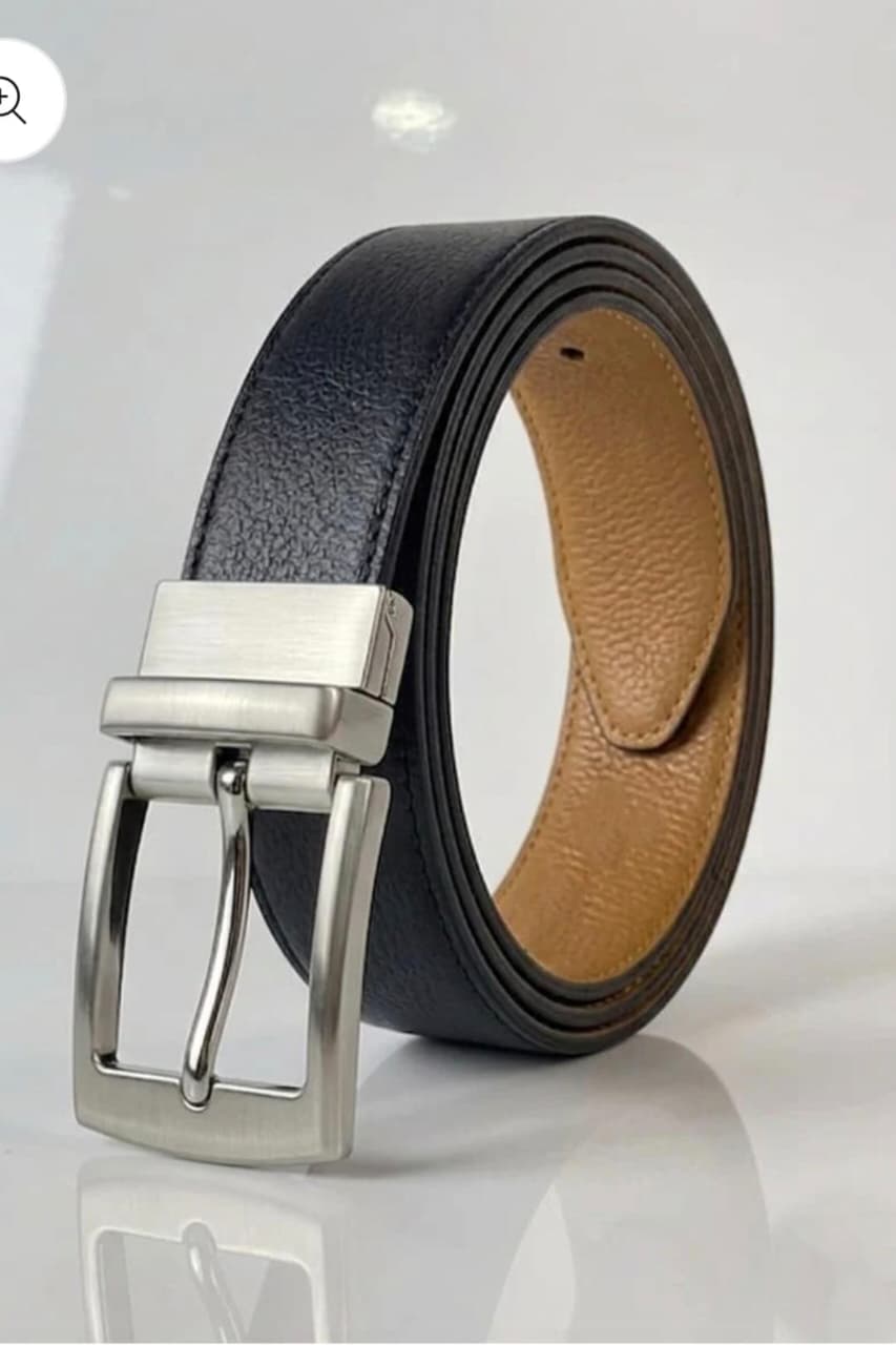 Reversible Black & Tan Leather Belt