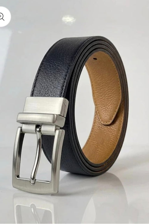 Reversible Black & Tan Leather Belt