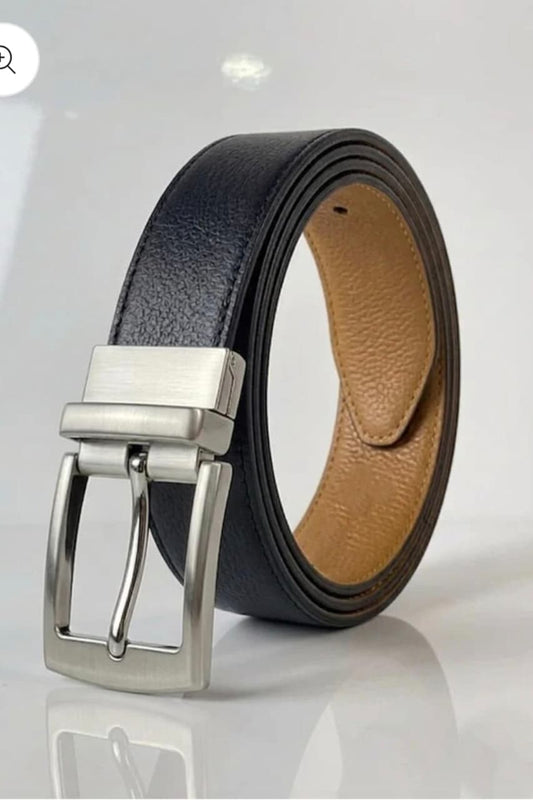 Reversible Black & Tan Leather Belt