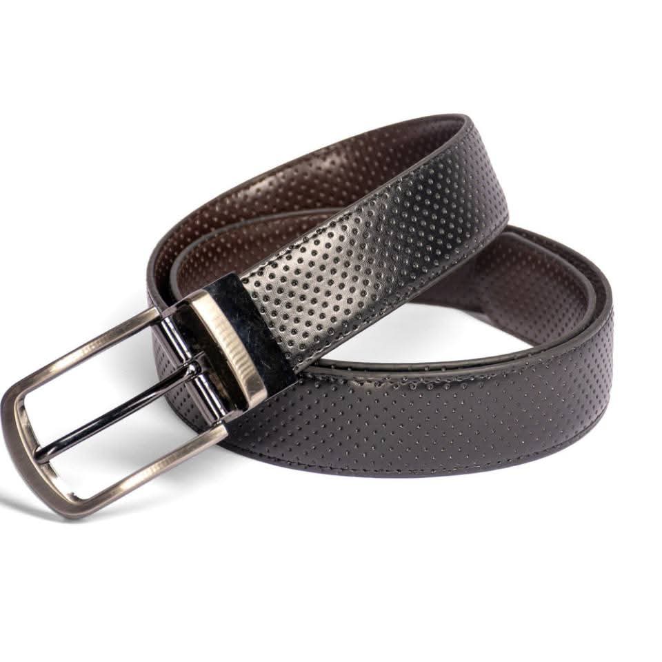 Perforated Micro-Dot Leather Belt