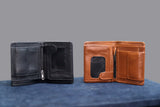 Buraq Leathers Trifold Leather Wallet with Zip Coin Pocket view 7