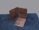 Buraq Leathers Trifold Leather Wallet with Zip Coin Pocket view 5